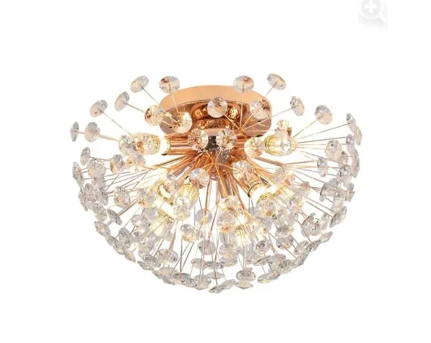 Lustre ou Arrandela de Cristal Modelo Dente de Leão