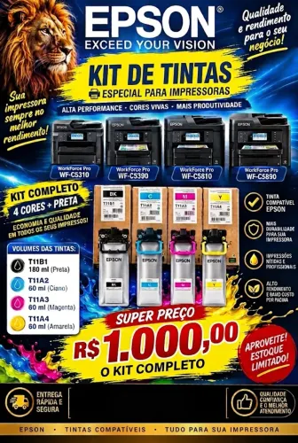 Kit completo de tintas