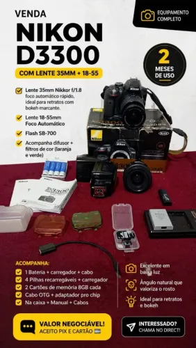 Câmera fotográfica Nikon/ d3300