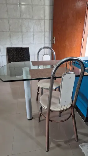 Conjunto Cozinha: Fogão Brastemp + Micro-ondas Electrolux + Mesa de Vidro