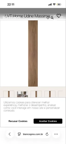 Vinílico Biancogres 26 m2