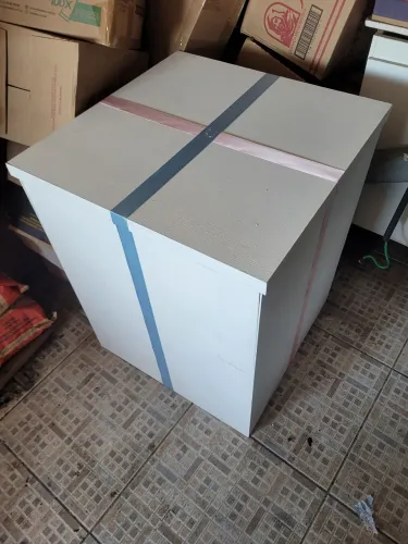 Caixa chá Revelação Branca 77x60x60 de mdf