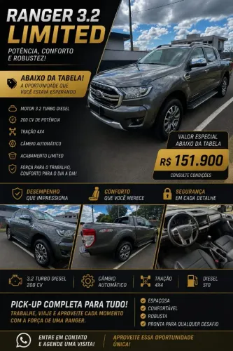 Ford Ranger Limited 3.2 20V 4X4 CD Aut. Dies. 2020