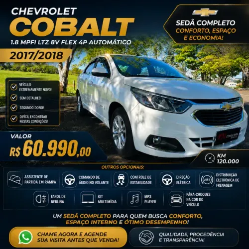Chevrolet Cobalt LTZ 1.8 8V Econo.flex 4P Aut. 2018