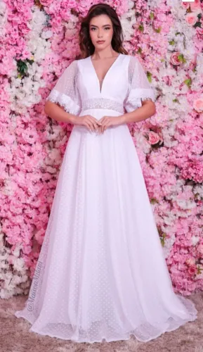 Vestido casamento tule