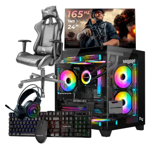Pc Gamer Completo Ryzen 5 5600GT, 16GB 3200Mhz, (Radeon Vega 7 Integrado), A520M DX, SSD 4