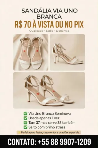 Vendo sandália belíssima