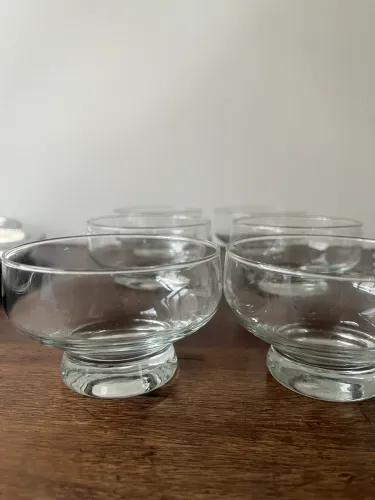 Taças para sobremesa de cristal