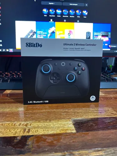 Controle 8bitdo Ultimate 2 Tmr Hall Effect Dock Carregamento Preto