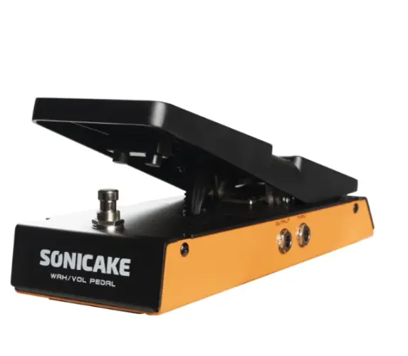 Pedal Wah Volume Sonicake Flip Wah 2 Em 1 Análogo Preto Guitarra