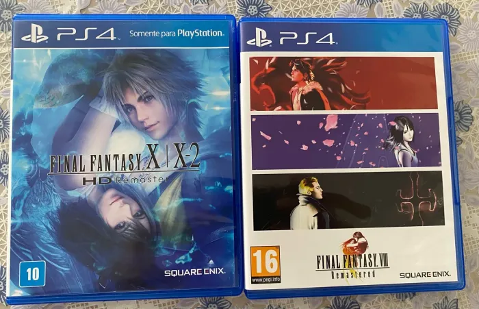 Final Fantasy VIII e X/X2 de PS4