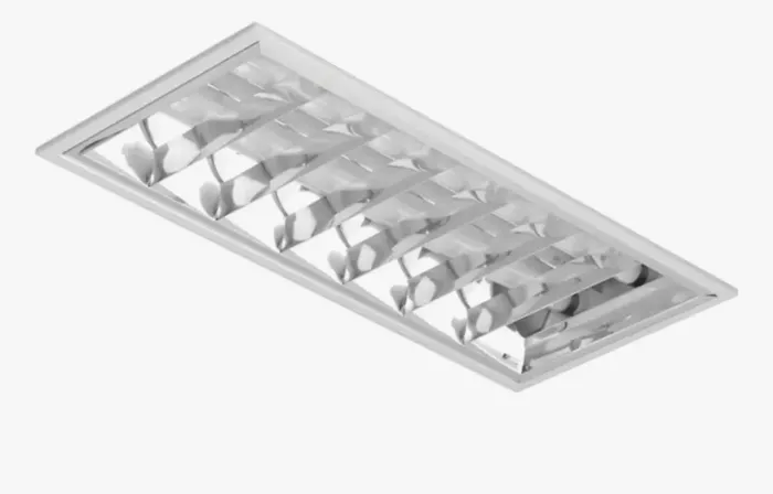 Luminária Calha Aleta Embutir 60cm Led