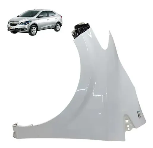 Paralama Chevrolet Prisma 2013 A 2017 Esquerdo Com Detalhe