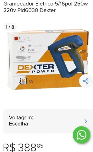 Grampiador profissional eletrico novo 230.oo