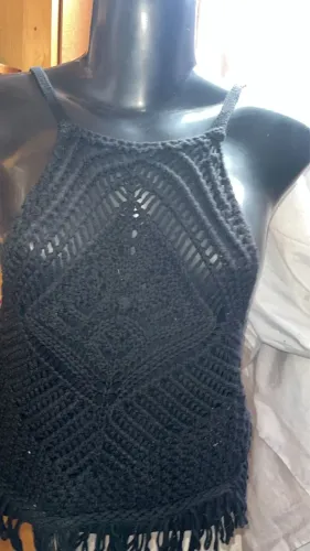 Blusa crochê zara