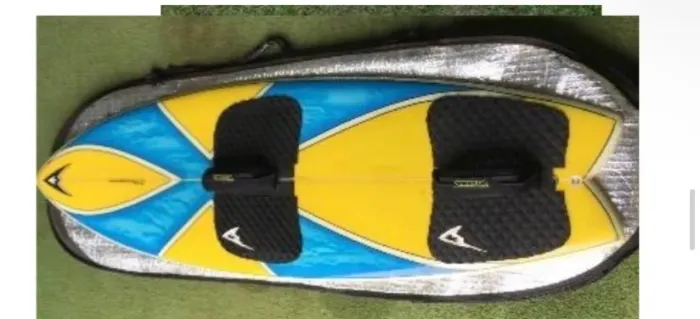 Prancha Kite Wave com capa e quilhas (Conjunto de prancha + alças + quilhas)