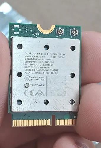 Placa De Rede Sem Fio Wifi7 Qcncm865 Tri-band 2.4g/5g/6