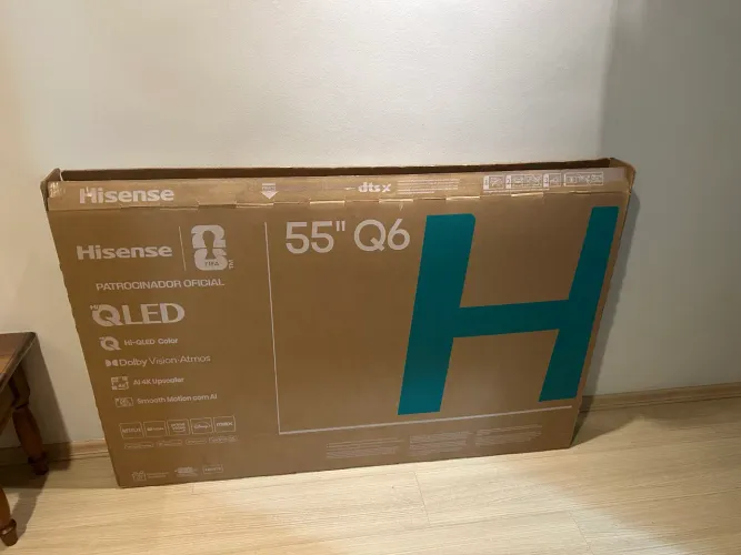 Caixa para TV HISENSE 55 polegadas