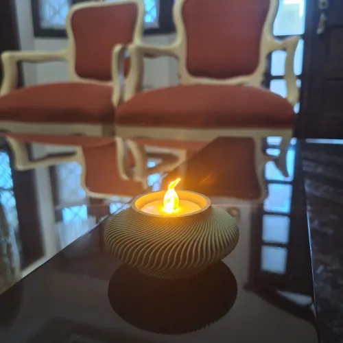 Porta vela LED