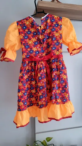 Vestido Infantil Festa Junina - tamanho 6