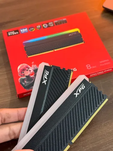 Memória RAM XPG RGB 16GB (2x8) 3200MHz com Caixa | Envio OLX Pay | Aceito Cartão
