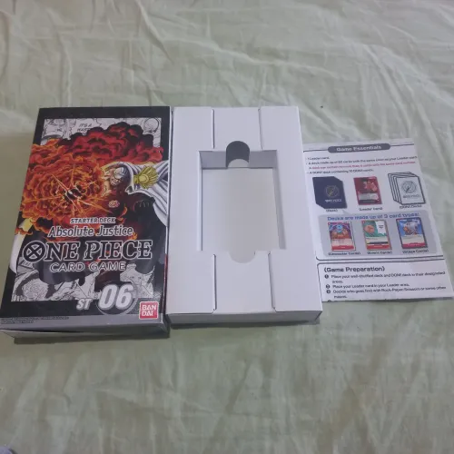 One Piece card game absoluto justice st 06 (APENAS CAIXA E MANUAL)
