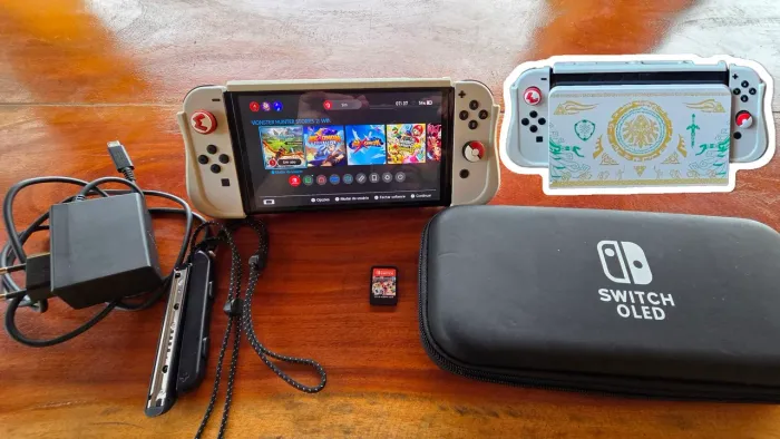 NINTENDO SWITCH OLED + ACESSÓRIOS 