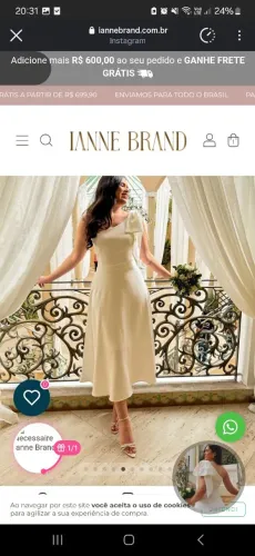 Vestido de casamento civil <br>Vestido Hellena Midi de Um Ombro Só em Alfaiataria - Off White