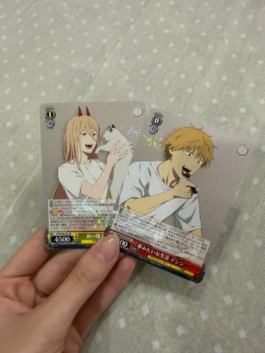 power e denji chainsaw man cards/carta RR japonesa marca weiss schwarz