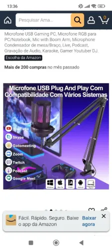 Microfone de computador 