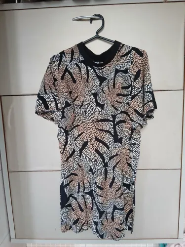Vestido estampado viscose