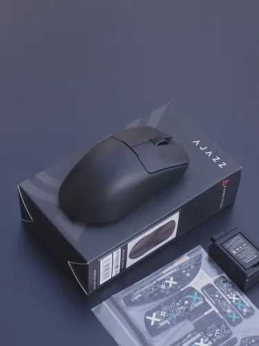 Ajazz Aj159 V2, mouse gamer sem fio, bateria hotswapple 