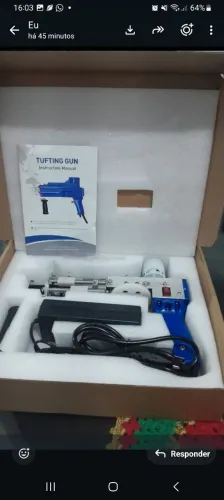 Máquina de fazer tapetes.