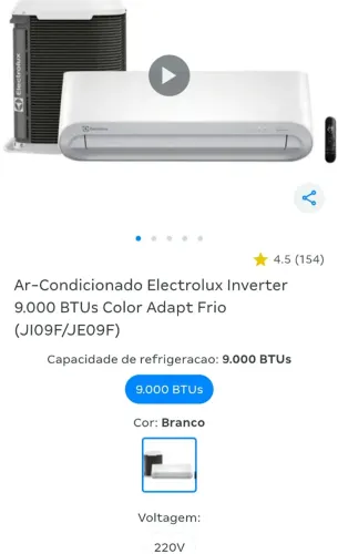 ar condicionado Electrolux 