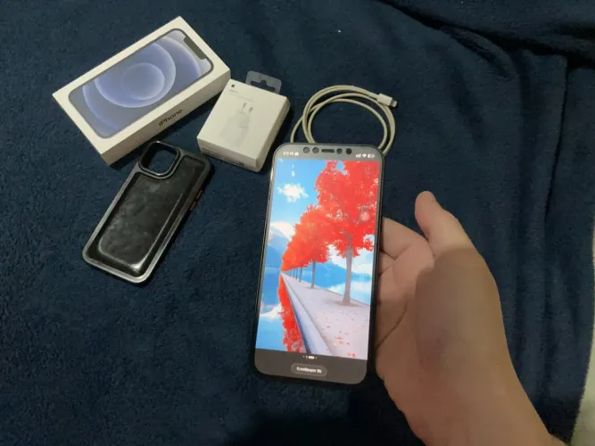 iPhone 12 + acessórios + Perfeito estado