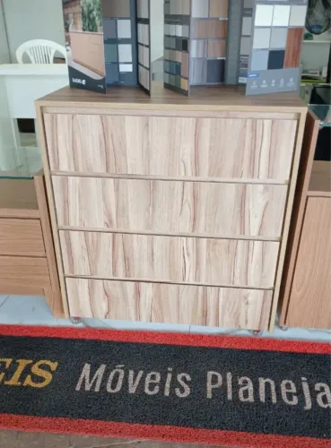 CÔMODA NOVA 100% MDF - 4 GAVETAS