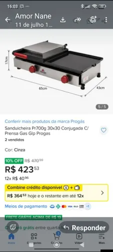 Sanduicheira profissional
