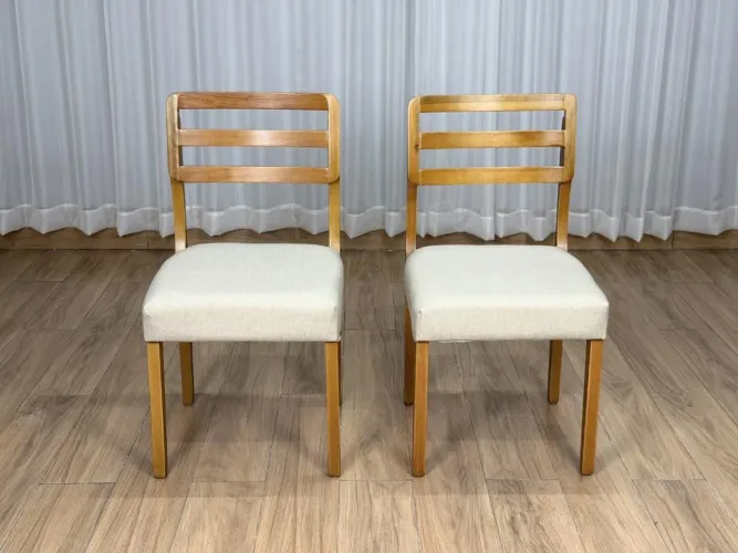 Conjunto Cadeira Tina 2 Unidades Madeira Maciça l29 S
