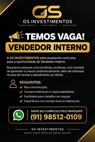 Vaga de emprego.