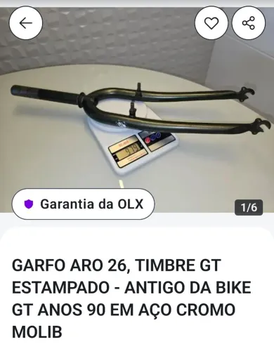Patinete - fork BICI GT anos 90 , perfeito 