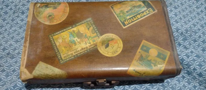 mala antiga retrô para colecionador 