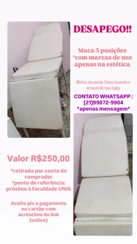 Maca 3 posições (usada) 
