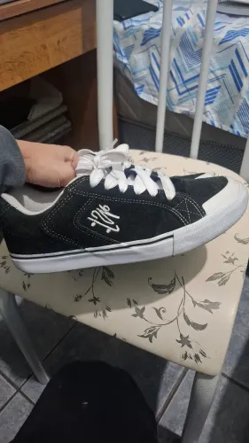 Tênis Qix Chorão Park Preto e Branco Skate Unissex Tam 42