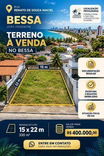 Vendo terrenosBessa/Cabedelo *
