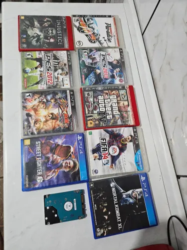 Vendo esses jogos + HD de notebook de 120gb 