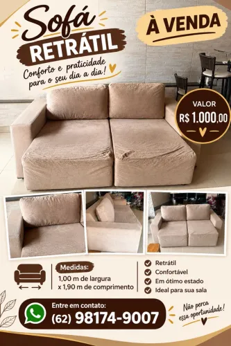 Sofá retrátil 