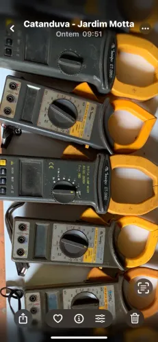 Alicate amperímetro para elétrica