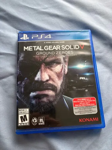 Jogo Metal Gear Solid V ground zeroes PS4