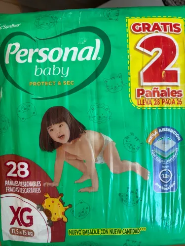 Fralda Personal baby protect e sec xg 