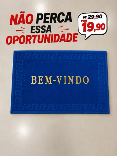 TAPETE EMBORRACHADO BEM VINDO